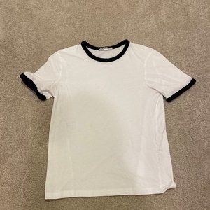White and Black t-shirt